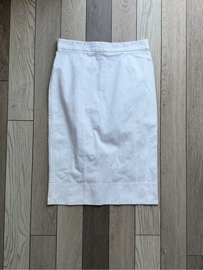 Dolce & Gabbana White Tailored Pencil Skirt size 44